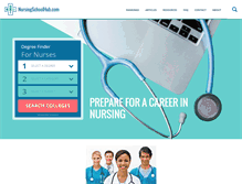 Tablet Screenshot of nursingschoolhub.com